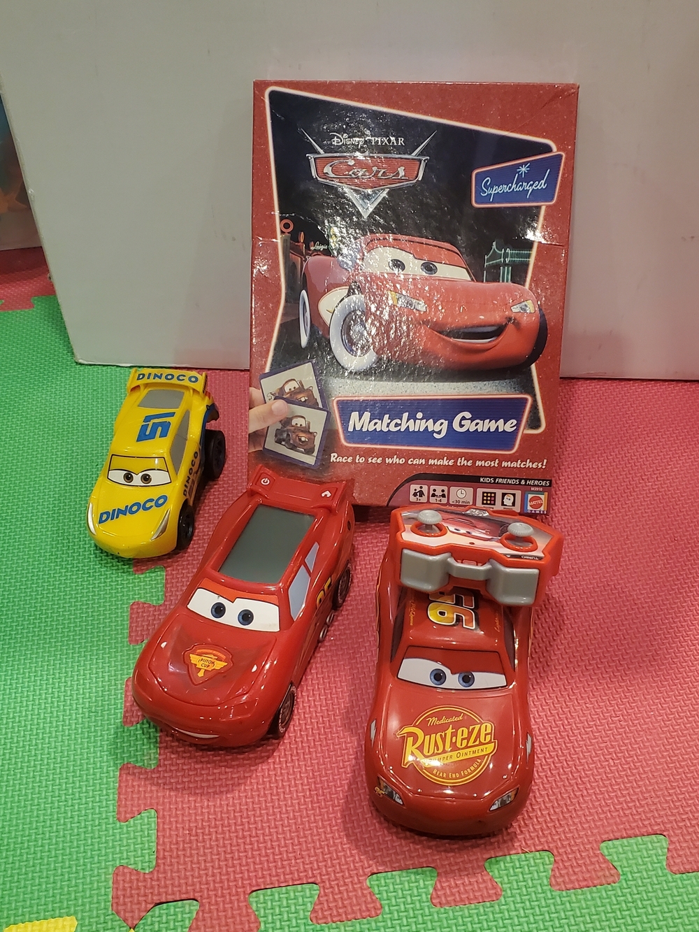 Disney Cars Lightning McQueen Remote Control & Vtech mcQueen & Dinoco CRUZ